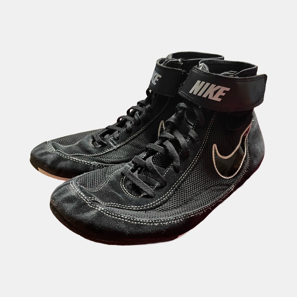 Nike Speedsweep VII Wrestling Shoes Black White 366683-001 Mens Size 10